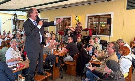 Frühschoppen im Hause Karl Lentner